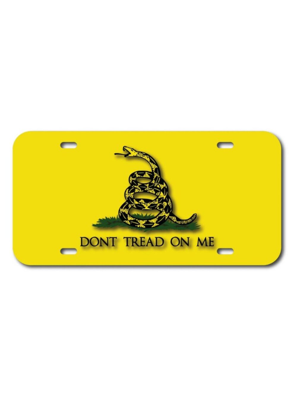 DON'T TREAD ON ME FLAG PVC VEHICLE LICENSE PLATE FRONT AUTO USA MADE SUV